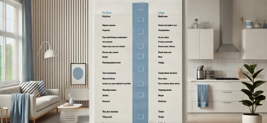 Regular Cleaning Checklist